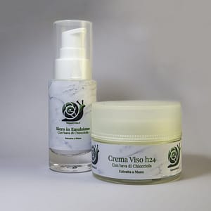 Box viso bava di lumaca con siero in emulsione e crema H24 LumaSerum per idratazione e rigenerazione completa